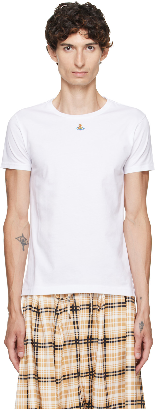 Vivienne Westwood: White Orb Peru T-shirt | SSENSE