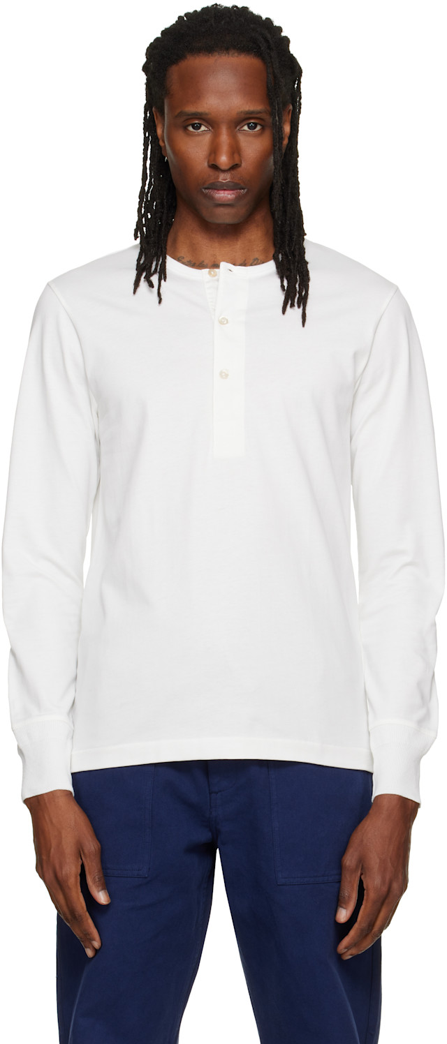 Merz b. Schwanen: ホワイト 2M06 'Mid-Century Machine' Refined Fit