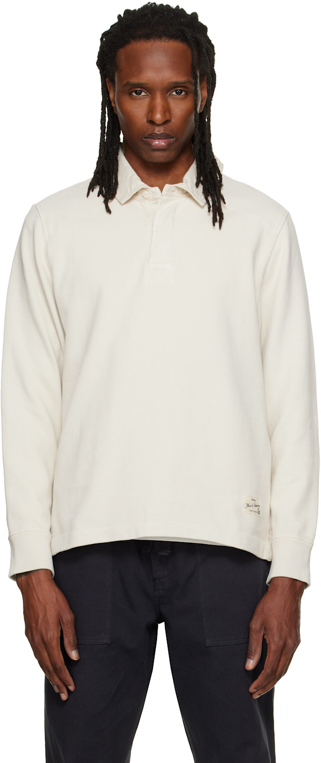 Merz b. Schwanen: オフホワイト Sturdy Cotton Interlock Jersey