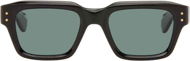 Cutler and Gross: ブラック 1432 Square Polarised サングラス