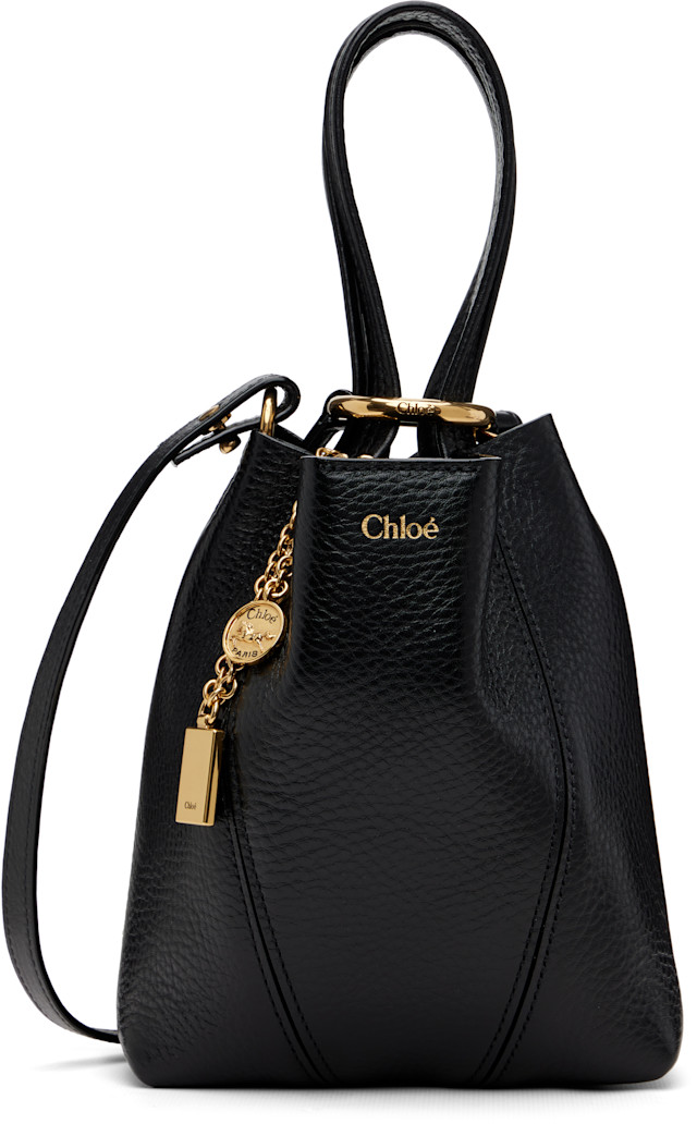 Chloé: Black Small 'Chloé Spin' Tote | SSENSE