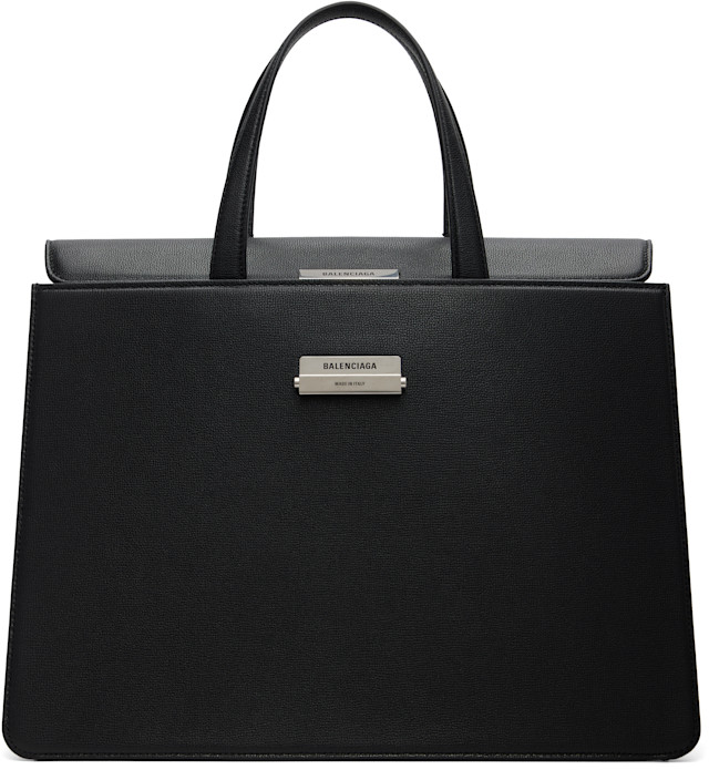 Balenciaga: ブラック ブリーフケース バッグ | SSENSE 日本