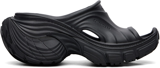 Balenciaga: Black 6XL Sandals | SSENSE