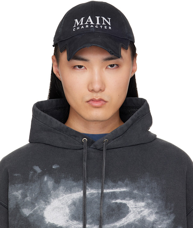 き*ん様 国内正規品 BALENCIAGAコットンドリルバケットハット キャップ Balenciaga: ブラック フェード コットン ドリル キャップ | SSENSE 日本