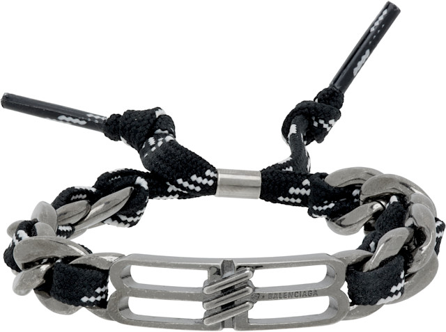 Balenciaga: BB Icon Lace Bracelet | SSENSE