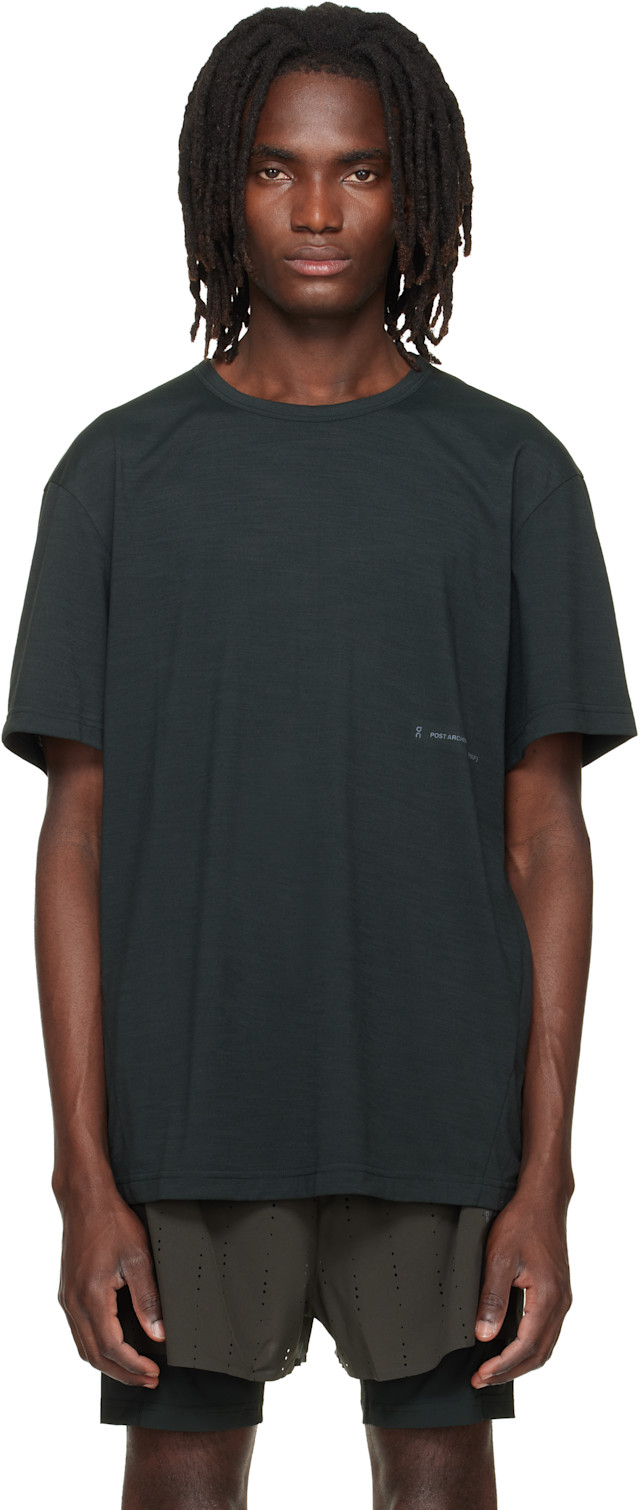 POST ARCHIVE FACTION (PAF): Black On Edition Running T-shirt | SSENSE