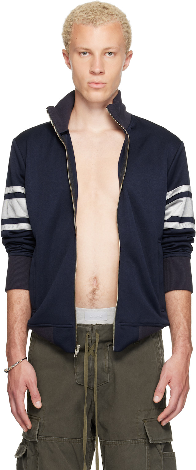 Raimundo Langlois: Navy Track Jacket | SSENSE