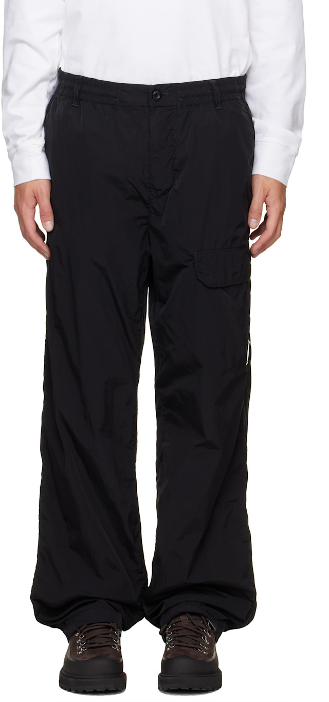C.P. Company: Black Chrome-R Regular Lens Cargo Pants | SSENSE Canada