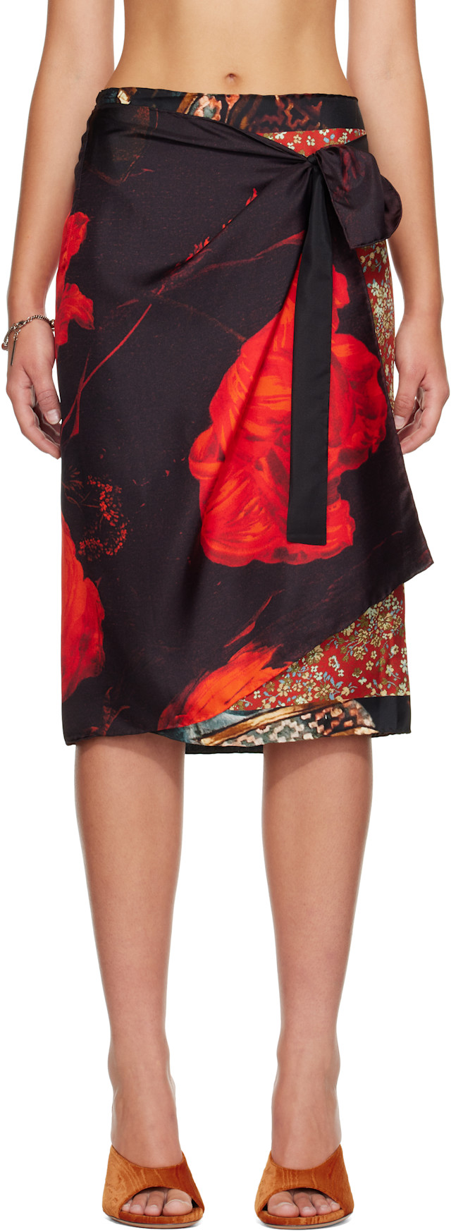 dries van noten ラップスカート スカーフ ロング丈ラップスカーフ