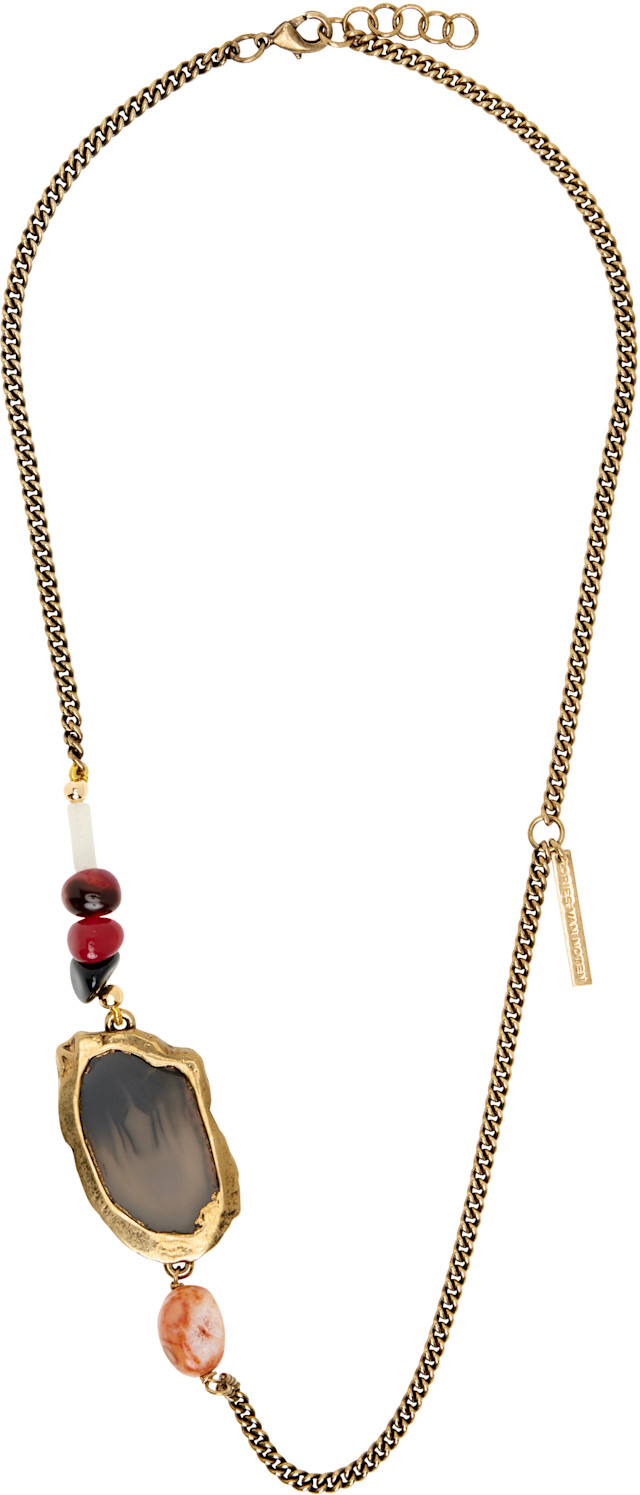 アクセサリー dries van noten NECKLACE212-001 Dries Van Noten: Curb Chain Necklace | SSENSE