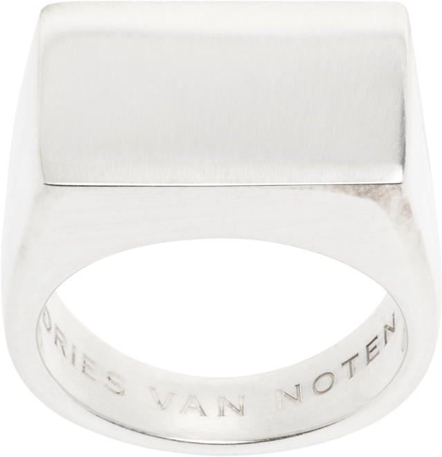 ドリスヴァンノッテン DRIES VAN NOTEN RING Dries Van Noten: Signet Ring | SSENSE