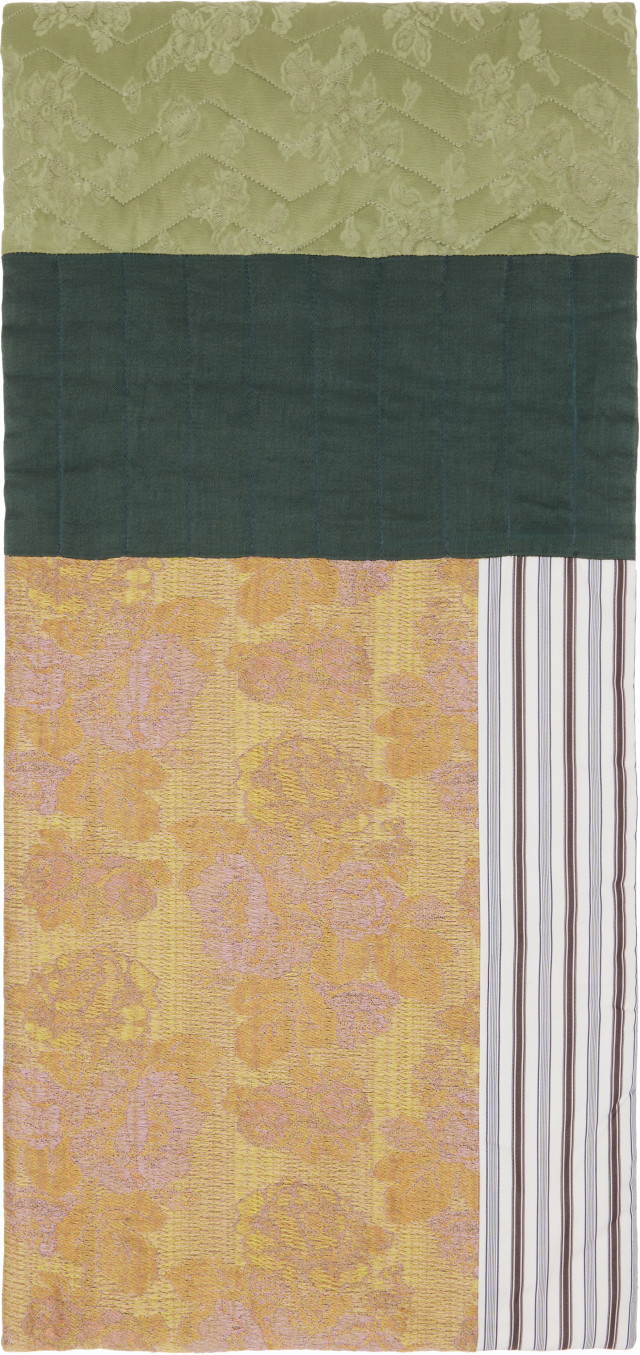 Dries Van Noten: Multicolor Patchwork Jacquard Scarf | SSENSE