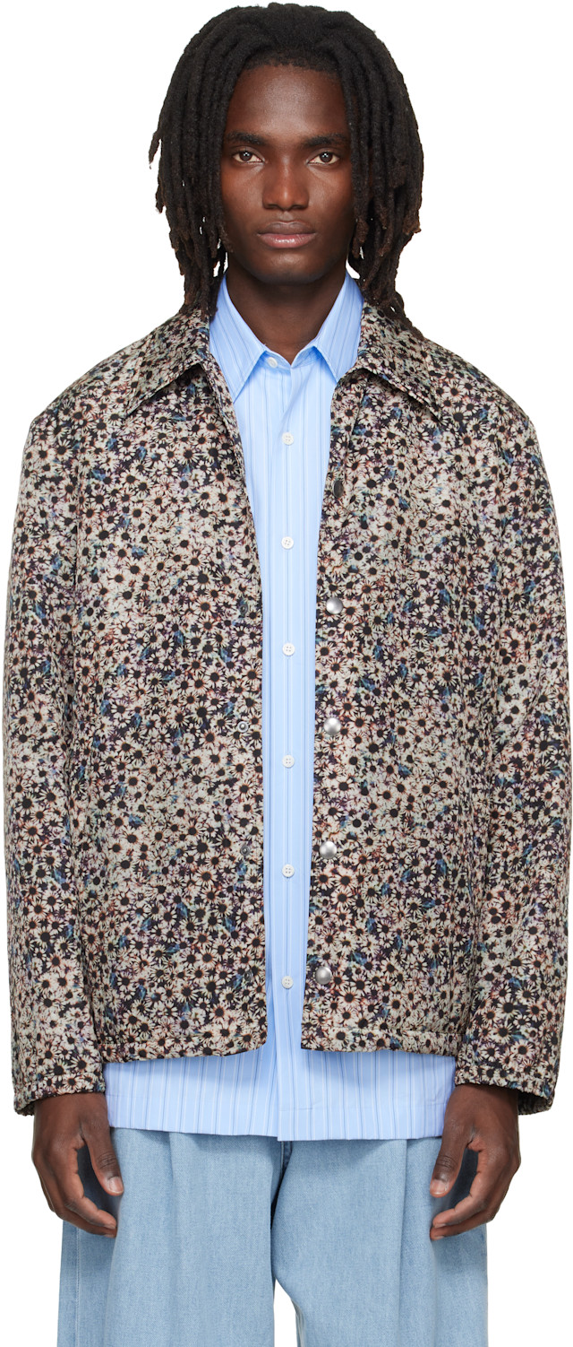 新品未使用　DRIES VAN NOTEN フローラルタートルネック　M Dries Van Noten: マルチカラー フローラル ジャケット | SSENSE 日本