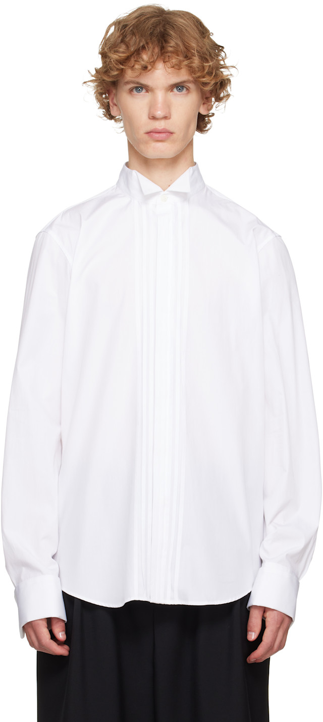 Dries Van Noten: ホワイト コットン シャツ | SSENSE 日本