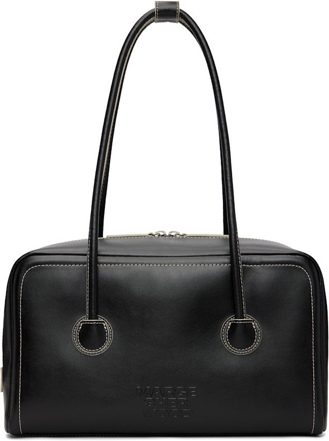 MARGESHERWOOD: Black Soft Boston Bag | SSENSE