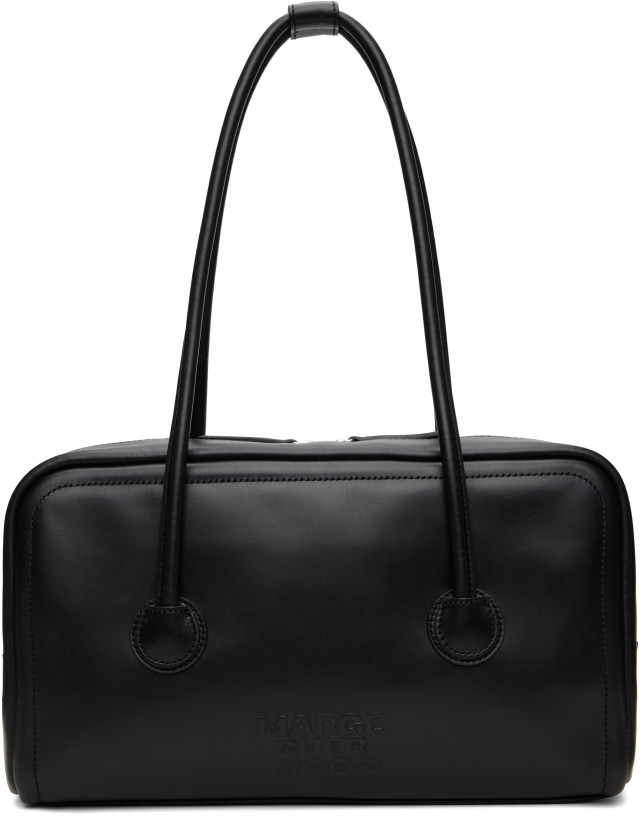 MARGESHERWOOD: Black Soft Boston Small Bag | SSENSE