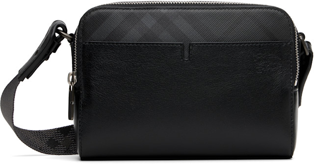 バッグ Burberry Leather Crossbody Bag Black burberry-black-pop-check-