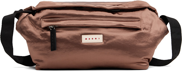 ✳︎期間限定値下げ✳︎ MARNI ベージュ ナイロン ベルト M Marni: ブラウン ラージ Marsupio ベルトバッグ | SSENSE 日本