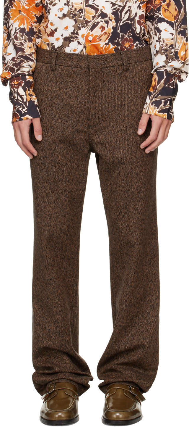 Marni: Brown Four-Pocket Trousers | SSENSE