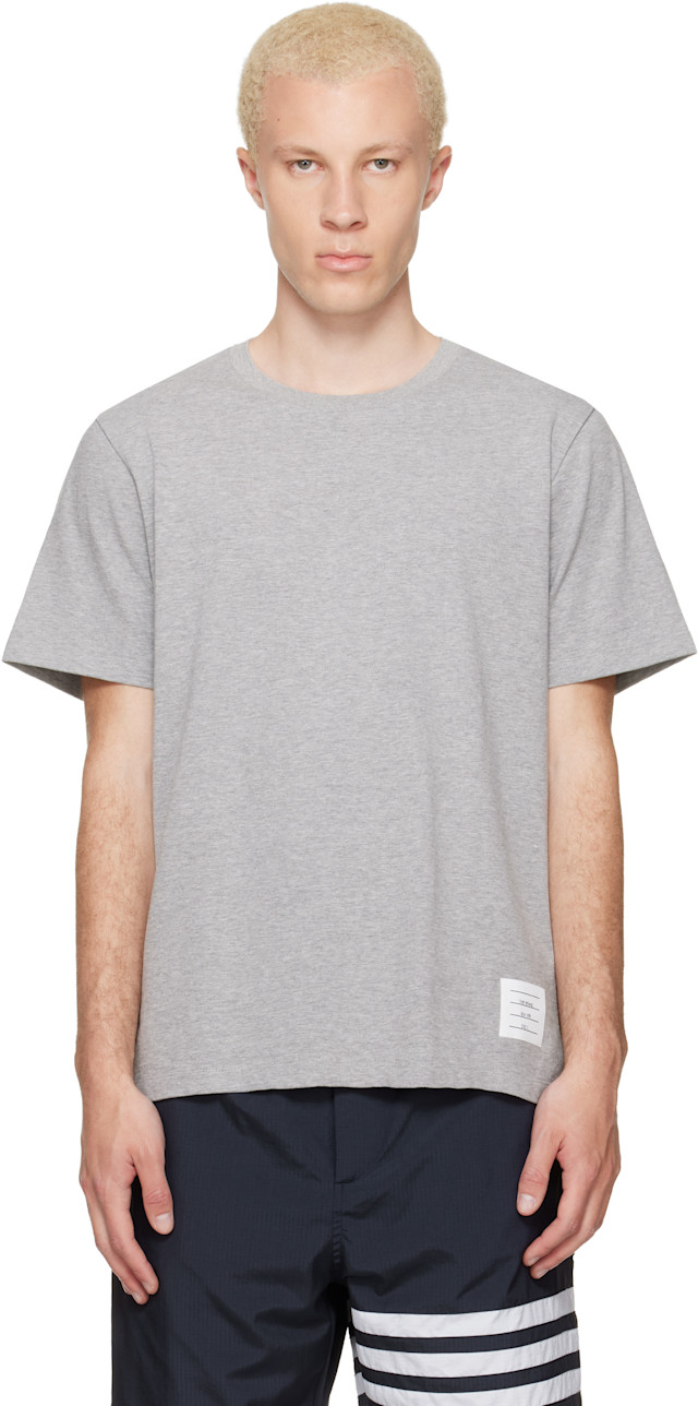 Thom Browne: Gray Jersey Relaxed T-shirt | SSENSE