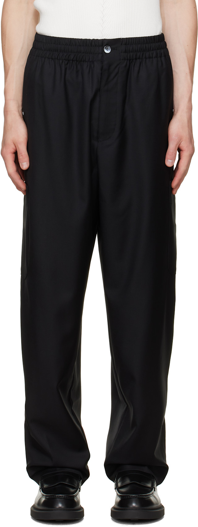 Kenzo: ブラック Kenzo Paris Cargo Jog トラウザーズ | SSENSE 日本
