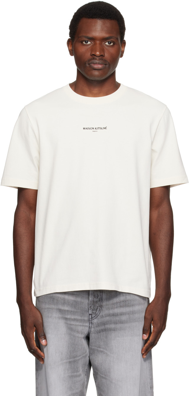 Maison Kitsuné: Off-White 'Maison Kitsuné Paris' Comfort T-shirt