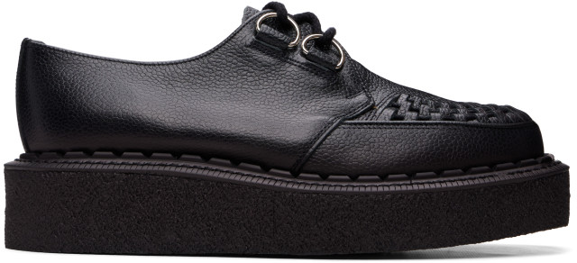 e cox SKIPTON ブラック 厚底 イギリス製 George Cox: Black Skipton Derbys | SSENSE