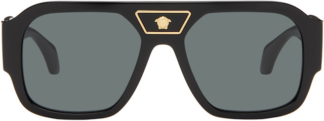 小物 00s Versace archive sunglasses Medusa Versace: Black Medusa Sunglasses | SSENSE Canada