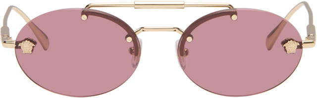 Versace: Gold Medusa Light Sunglasses | SSENSE