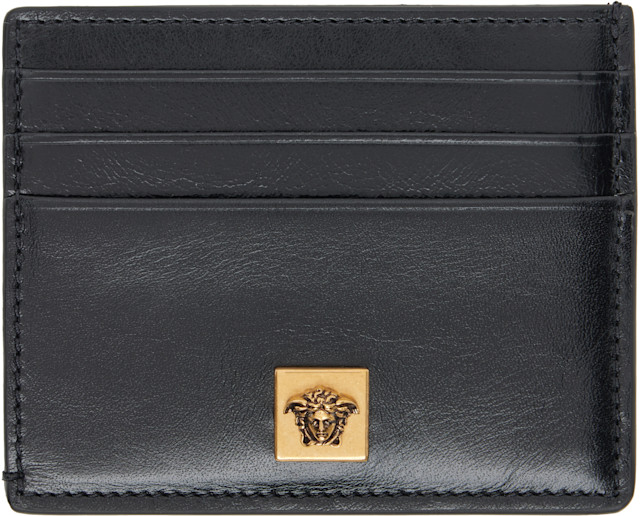 Versace: ブラック Severine レザー カードケース | SSENSE 日本