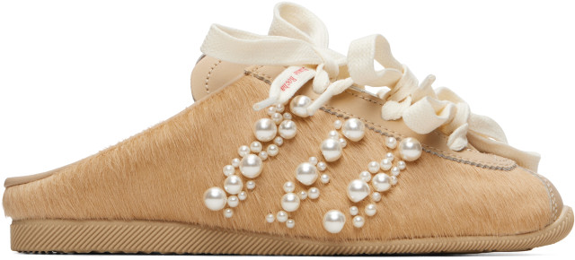 Simone Rocha: Beige adidas Originals Edition Japan Slip-on