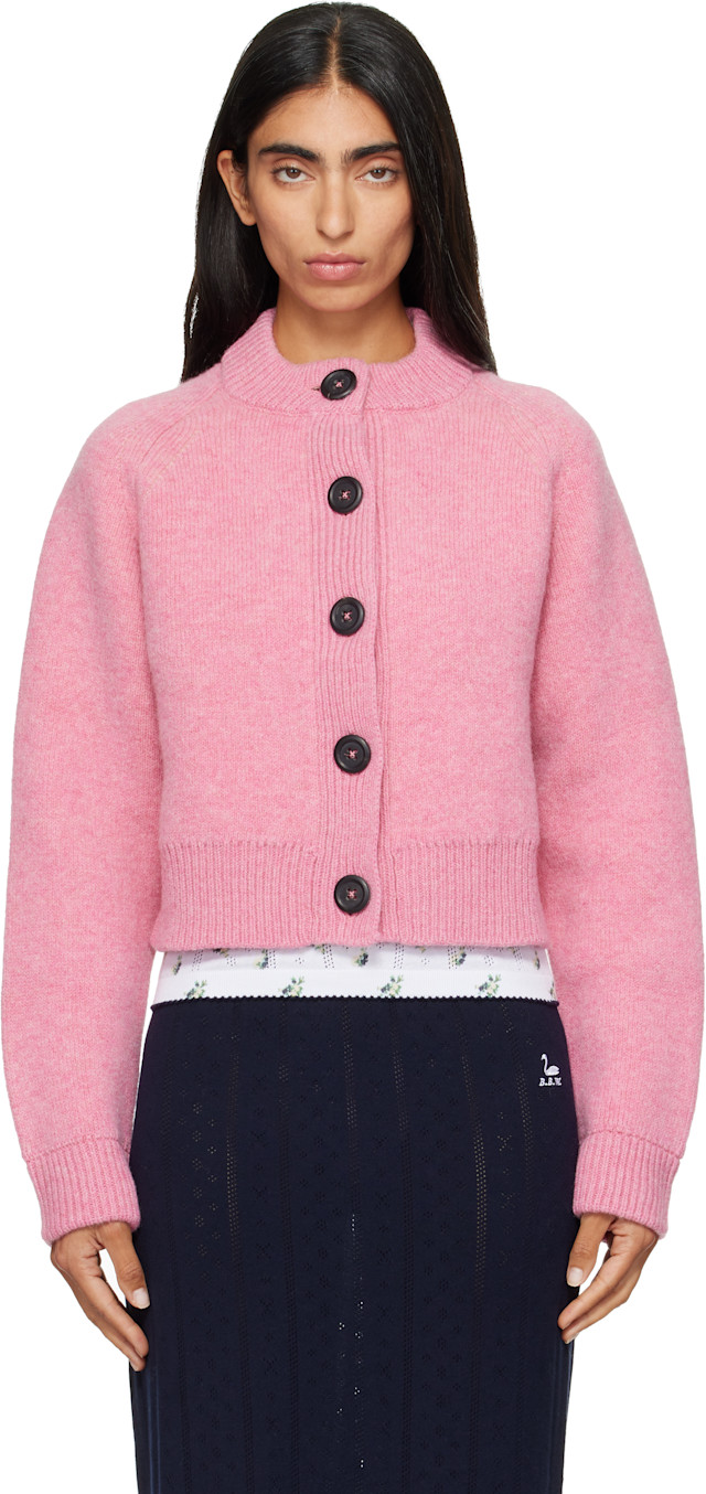 B.B. Wallace: Pink Sherman Cardigan | SSENSE