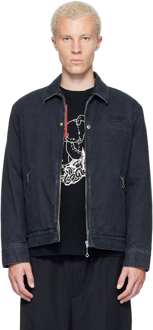 UNDERCOVER: Black Cindy Sherman Blouson Denim Jacket | SSENSE