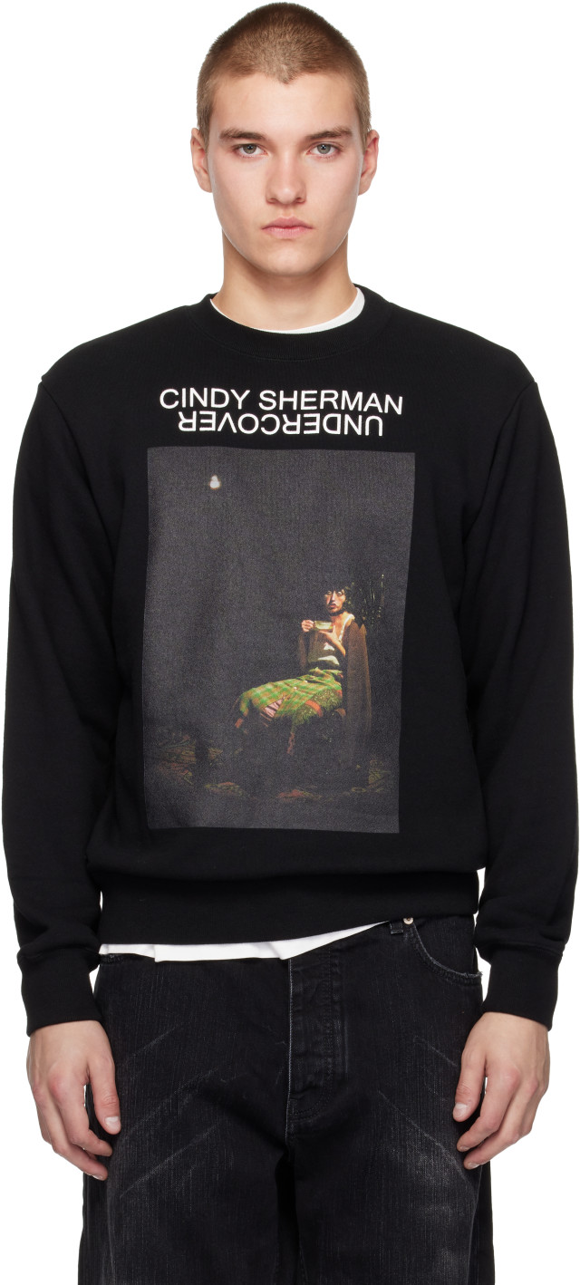 UNDERCOVER: ブラック Cindy Sherman スウェットシャツ | SSENSE 日本