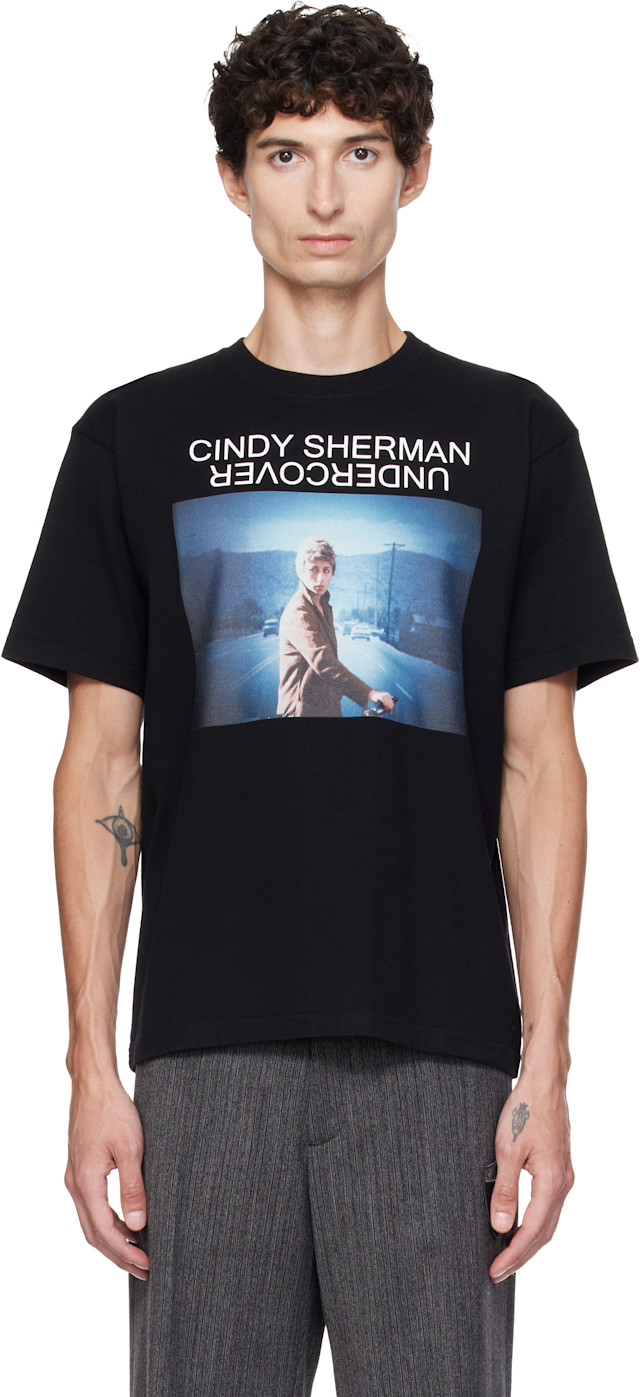 UNDERCOVER: Black Cindy Sherman UC2F4814-2 T-shirt | SSENSE
