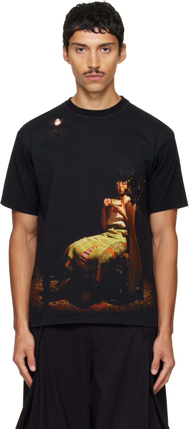 UNDERCOVER: Black Cindy Sherman UC2F4813-2 T-shirt | SSENSE
