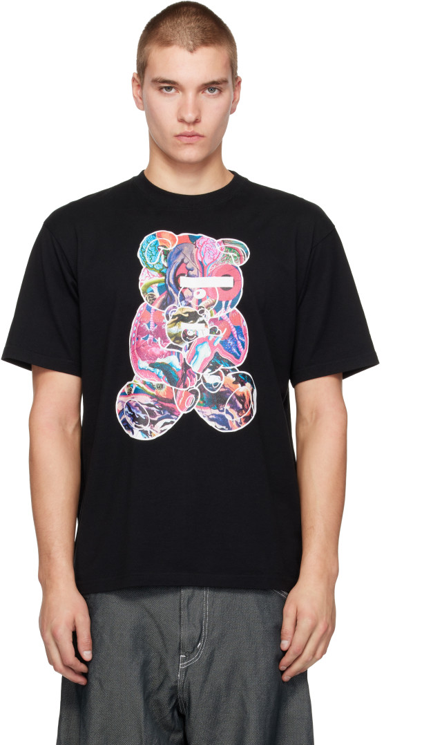 UNDERCOVER VERDY MUTANT EATER Tシャツ XL 黒 UNDERCOVER: Black Teddy UC2F3802 T-Shirt | SSENSE