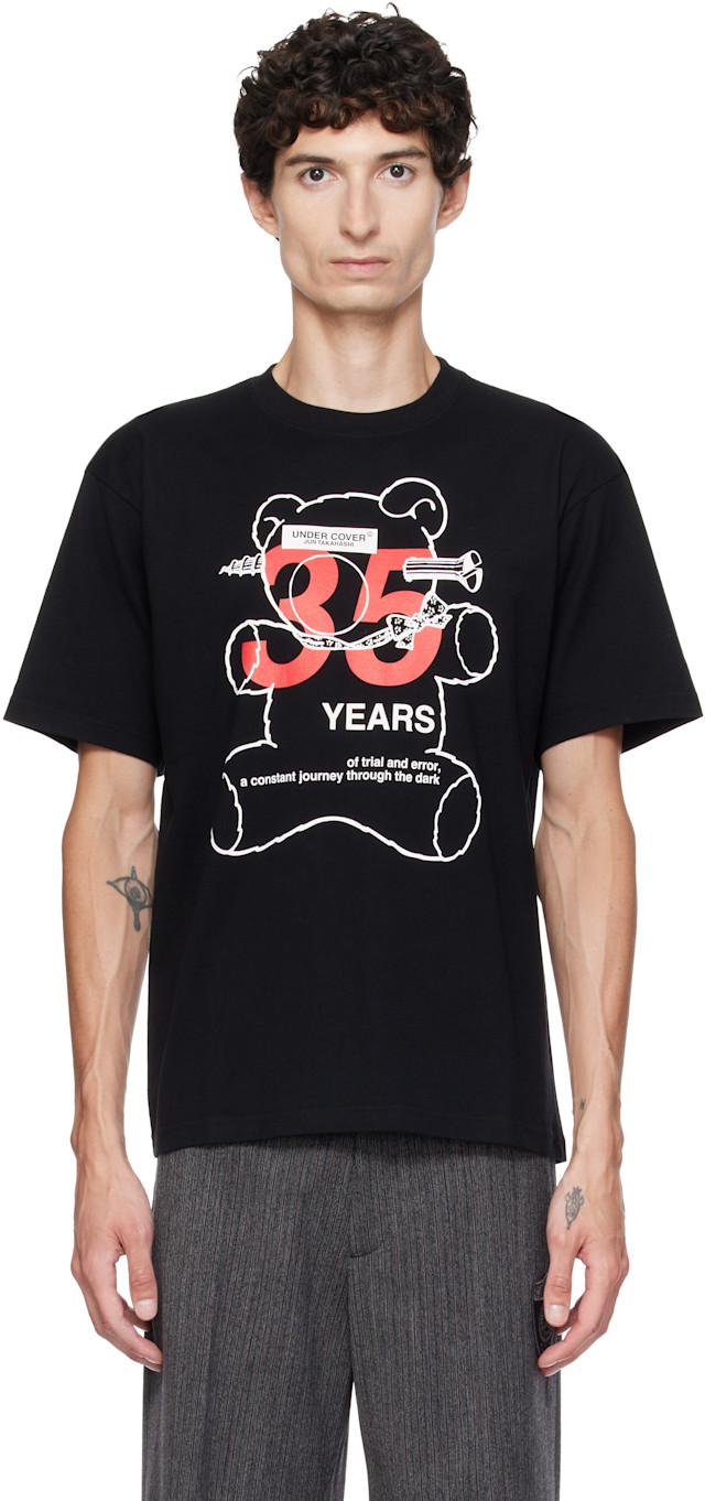 UNDERCOVER: Black UC2F3801 '35 Years' T-shirt | SSENSE Canada