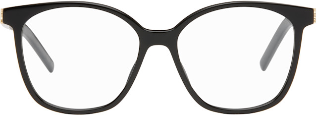 Saint Laurent: Black SL M162 Glasses | SSENSE