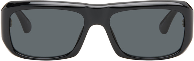 Saint Laurent: Black SL 869 Logo Sunglasses | SSENSE Germany