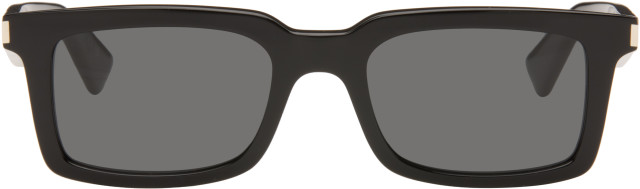 Saint Laurent: ブラック SL 860 サングラス | SSENSE 日本
