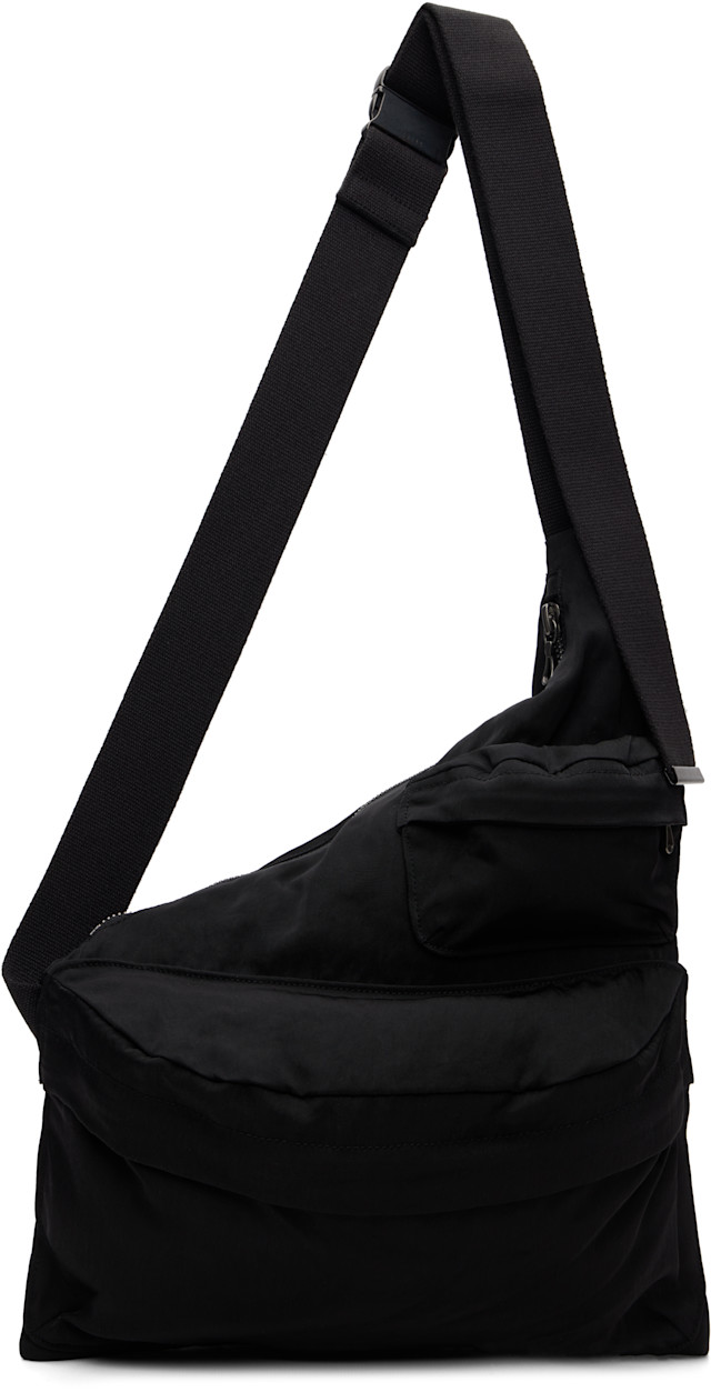 Julius: Black 'Tactical Body' Bag | SSENSE