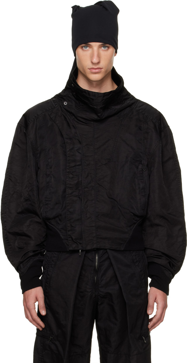 Julius: Black Volcano Bomber Jacket | SSENSE