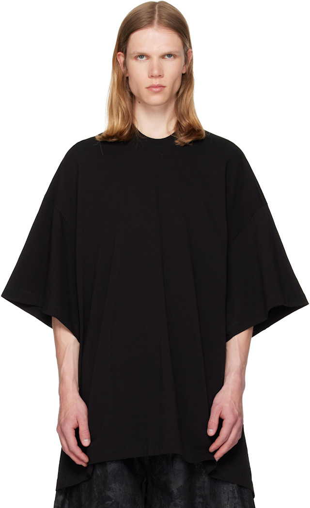 JULIUS: ブラック Super Big Tシャツ | SSENSE 日本