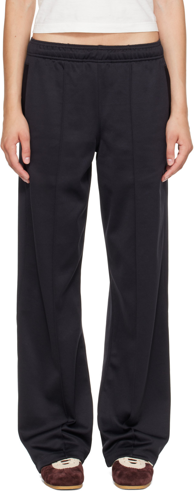 LON Ease Track Pants ブラック Literary Sport: Black Emi Track Pants | SSENSE