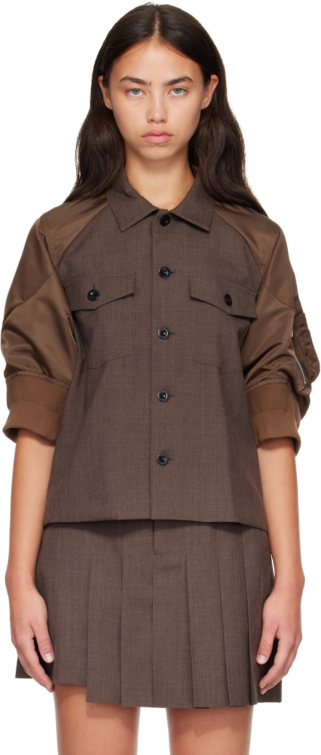 sacai-brown-suiting-x-nylon-