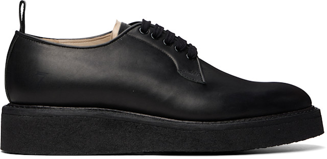 KIDS LOVE GAITEラバーソールシューズ 6 ブラック Kids Love Gaite: Black Zack Derbys | SSENSE