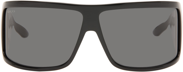 Gucci: ブラック Mask Frame サングラス | SSENSE 日本