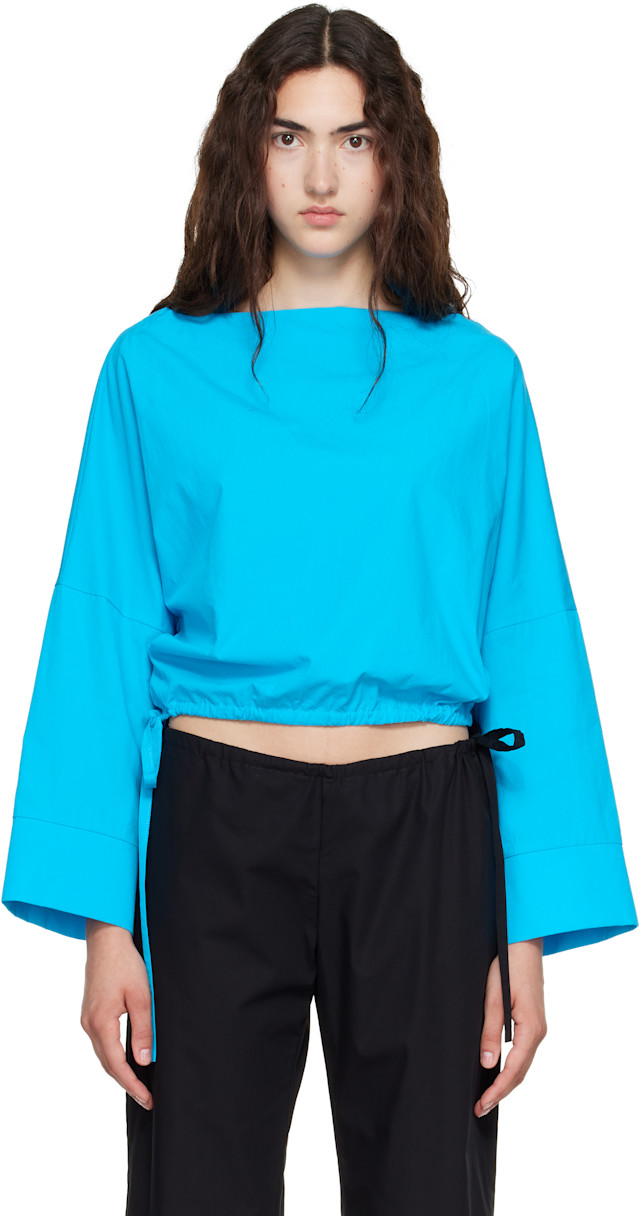 Brooke Callahan: Blue Cuff Top | SSENSE