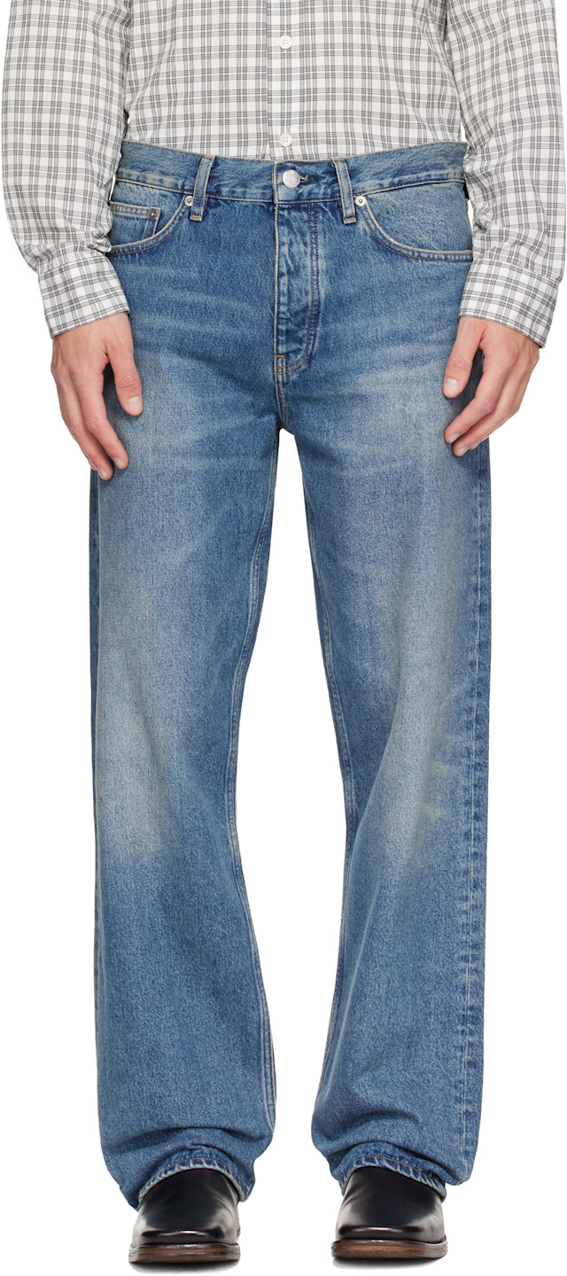 Sunflower: Blue Loose Jeans | SSENSE